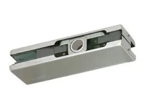 ציר עליון לדלת זכוכית צלחת כיסוי עשויה נירוסטה מוברשת  304 למניעת חלודה .