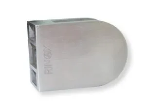 מנט לקיר גדול מנירוסטה כולל גומיות לזכוכית 10 - 12 מ"מ